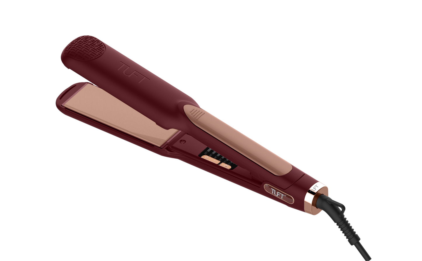 TUFT Professional Diamond Plus 450°F Flat Iron - Limited Edition Maroon - 2"